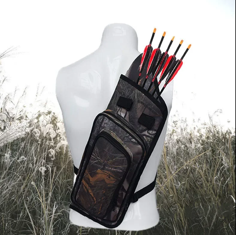 

Men's Outdoor Tactical Arrow Quiver Adjustable Archery Bag for Hunting Accessories Back Strap Archery Arrow Case Holder