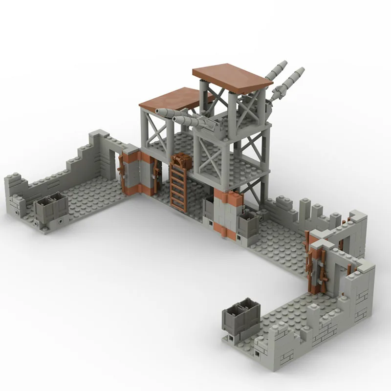 Строительный блок MOC креативная крепость для сборки боевой Королевский мир