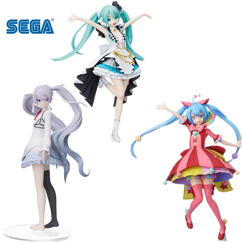 

Оригинальные цветные сценические игрушки SEGA SPM Hatsune Miku Project Sekai, модель Hatsune Miku из ПВХ, украшения для детей, подарок на день рождения