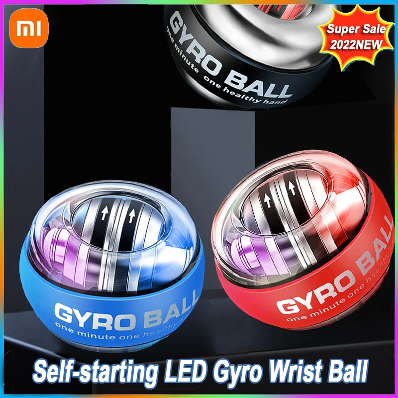 

Xiaomi Youpin Self-Starting LED Wrist Gyroscope PowerBall Wrist Strength Ball Wrist Strength Strengthener Forearm Exerciser