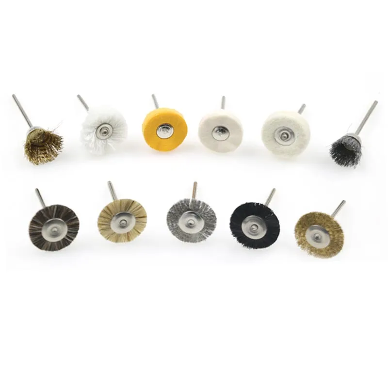 

Dental Materials Brush Polishing Wheel Dental Polishing Brush Drill Wheel Tools Set 11pcs/set