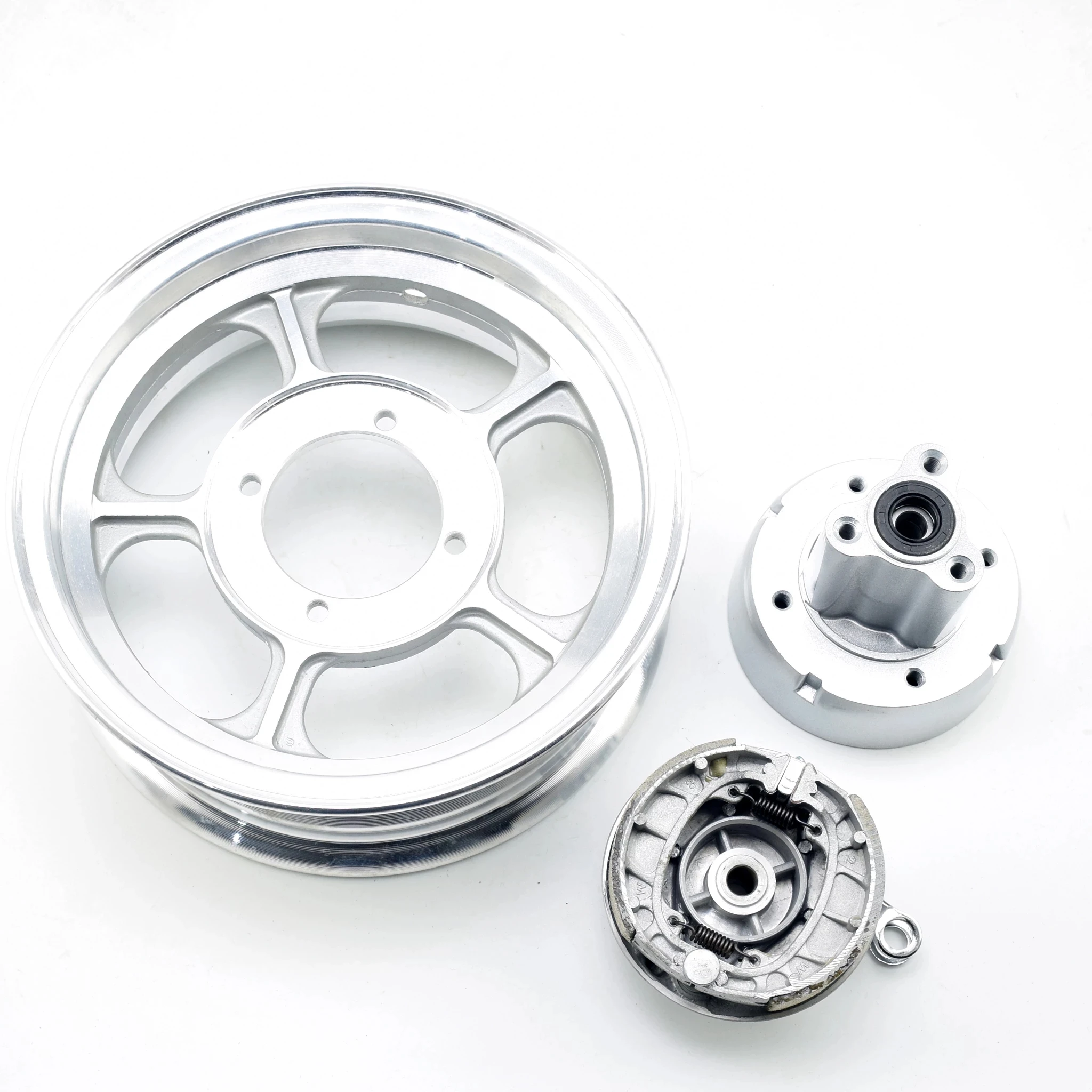 

Aluminum 3.00-8 Wheel Rim wheel hub withe brake shoes front rear for Honda monkey motorbike bike motorcycle