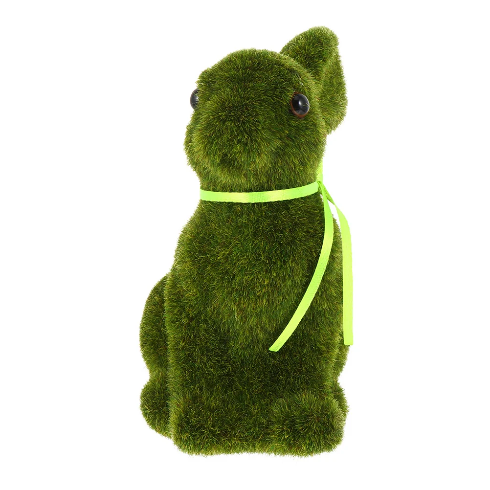 

Easter Rabbit Bunny Figures Statue Garden Artificial Figure Grass Spring Decorative Decor Props Turf Photo Rabbits Flocked