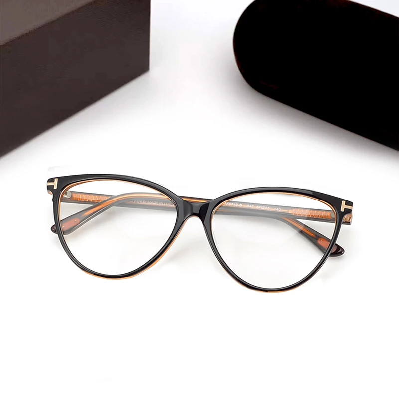 Ford Ft5743 оправа для очков высокого качества большая кошачий глаз плоское зеркало