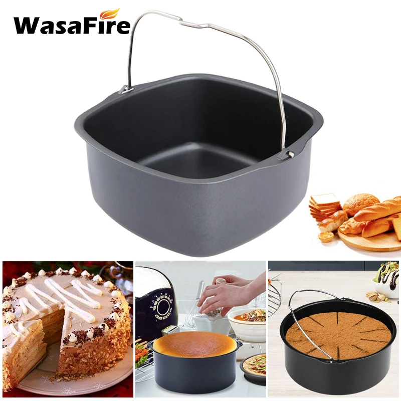 

Аксессуары для фритюрницы, подходят для аэрофритюрницы 5,2-кг, корзина для выпечки, тарелка для пиццы, гриль, горшок, домашняя кухня вечерние ...