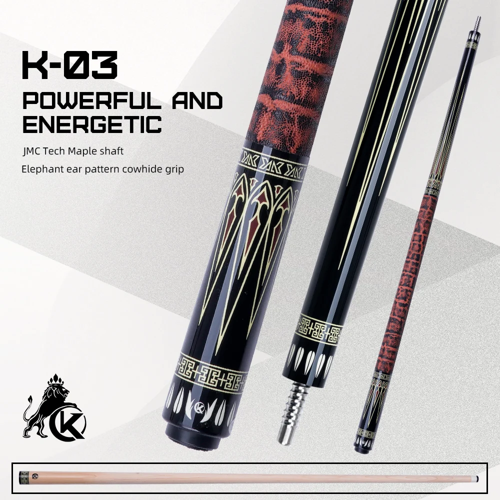Фото Бильярдный кий KONLLEN Maple Pool Cue K Series с низким уровнем деформации, профессиональный, с наконечником 12 мм, распродажа. №5
