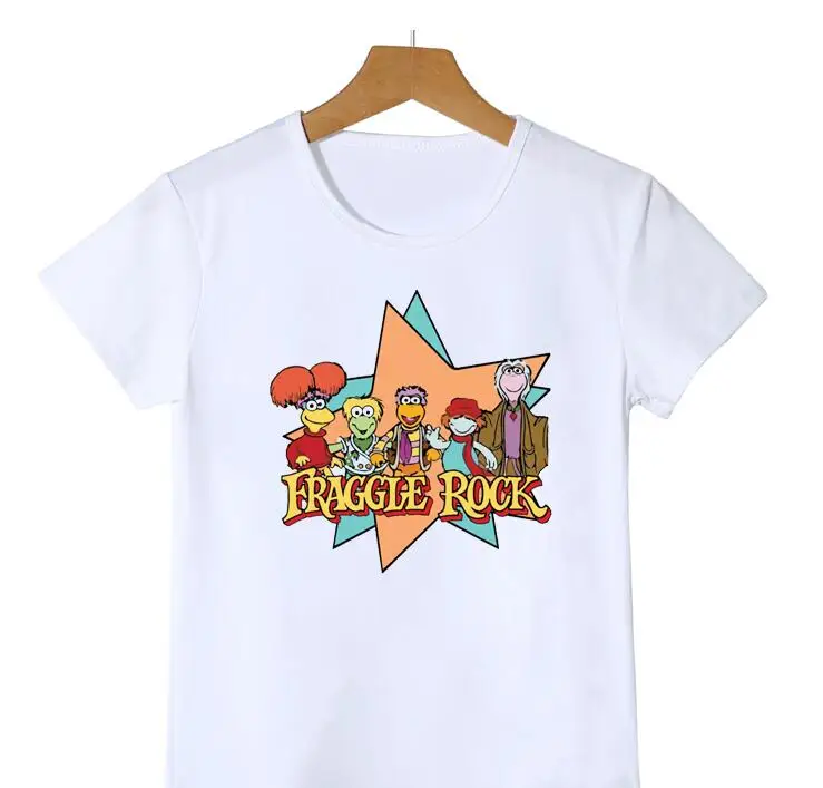 

Funny Fraggle Rock Cartoon Print Tshirt Girls/Boys Kids Clothes Harajuku Kawaii Children Clothing Summer Fashion T Shirt Tops