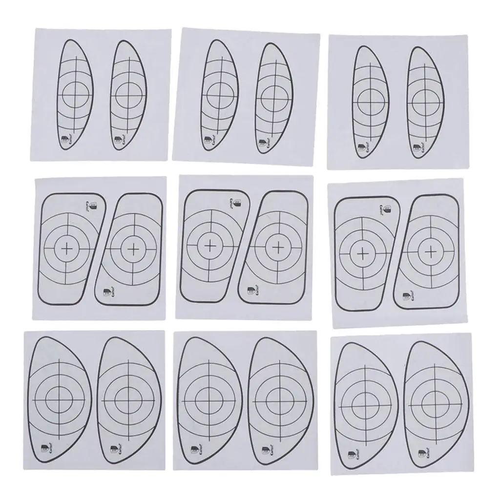 9 Sheet Labels Stickers for Irons And Woods Golfers