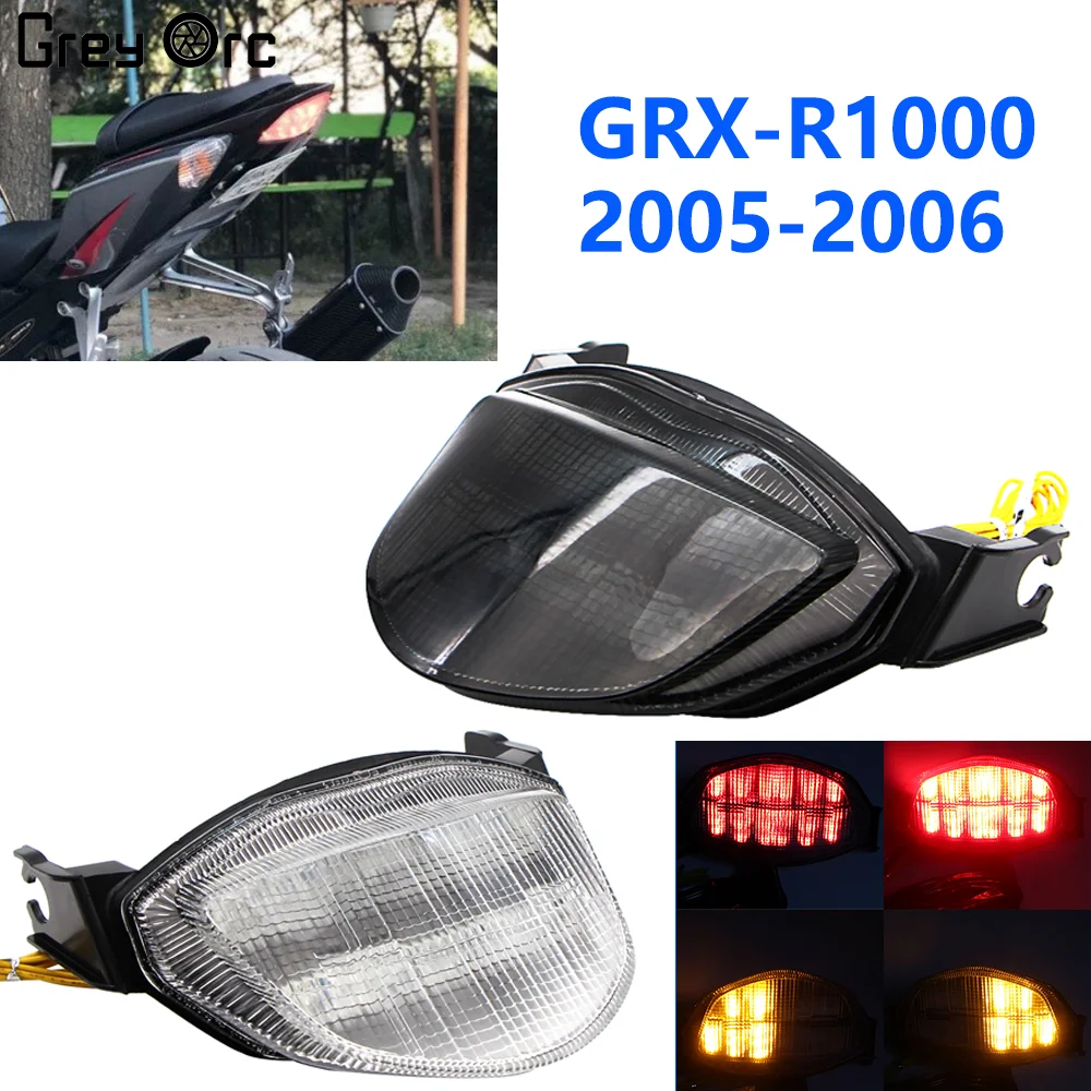 Фото Светодиодный задний фонарь для мотоцикла Suzuki GSXR1000 GSX R1000 K5 K6 2005 2006 с интегрированными стоп-сигналами и указателями поворота. №1
