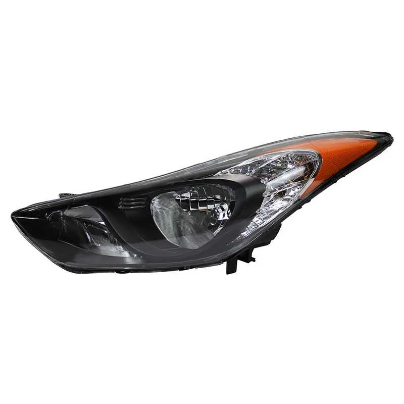 

Halogen Headlight Lamp Assembly Black Housing for 2011-2013 Hyundai Elantra
