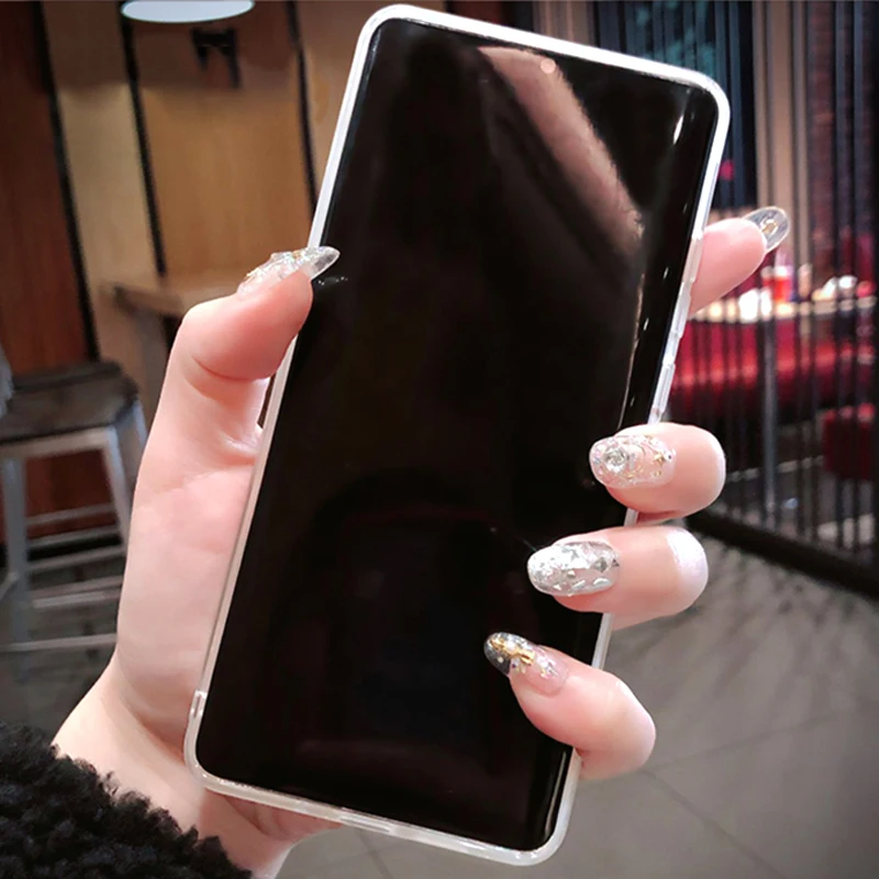 Transparent Silicone Magnetic Case For Huawei P30 P20 Pro Lite P30Pro P30Lite P20Pro P40Pro Soft Cover With Ring Holder Stand on