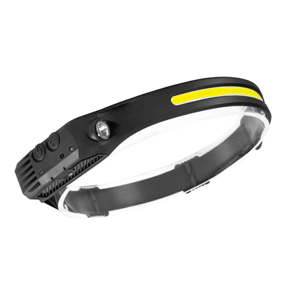 

COB LED Sensor Headlight Flashlight USB Outdoor Camping Riding Head Lamp Waterproof Head Torch Camping Light
