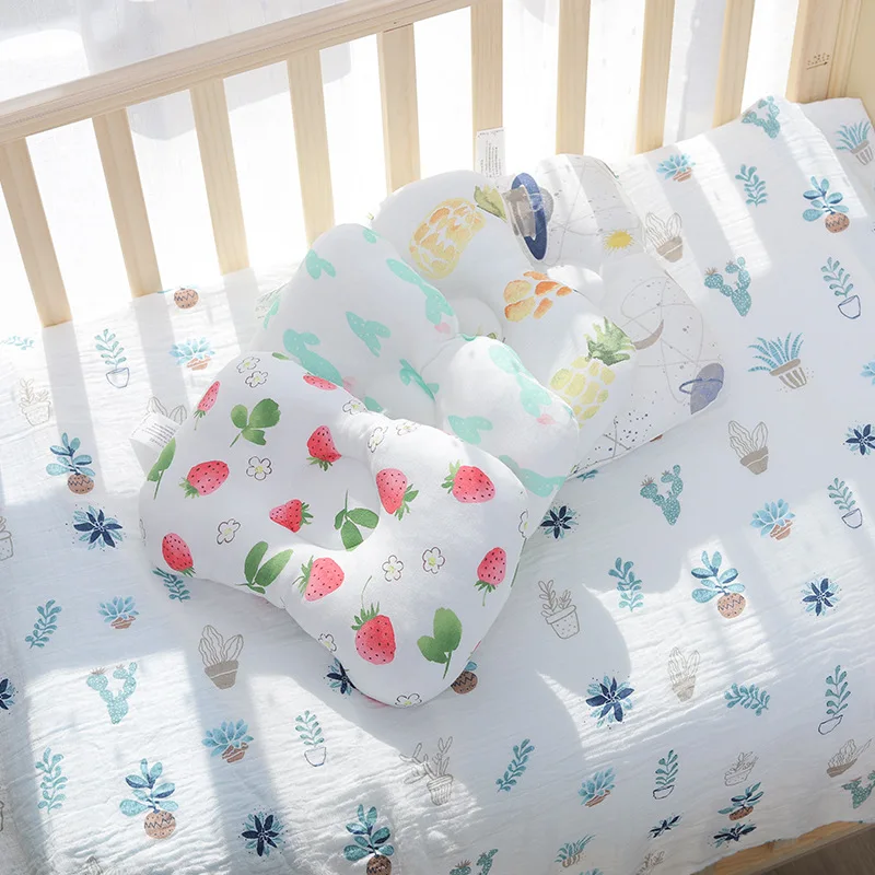 

Newborn Sleep Support Baby Nursing Pillow Printed Shaping Cushion Prevent Flat Head Pillow for Bedroom Sleep 0-12 Years Old Gift