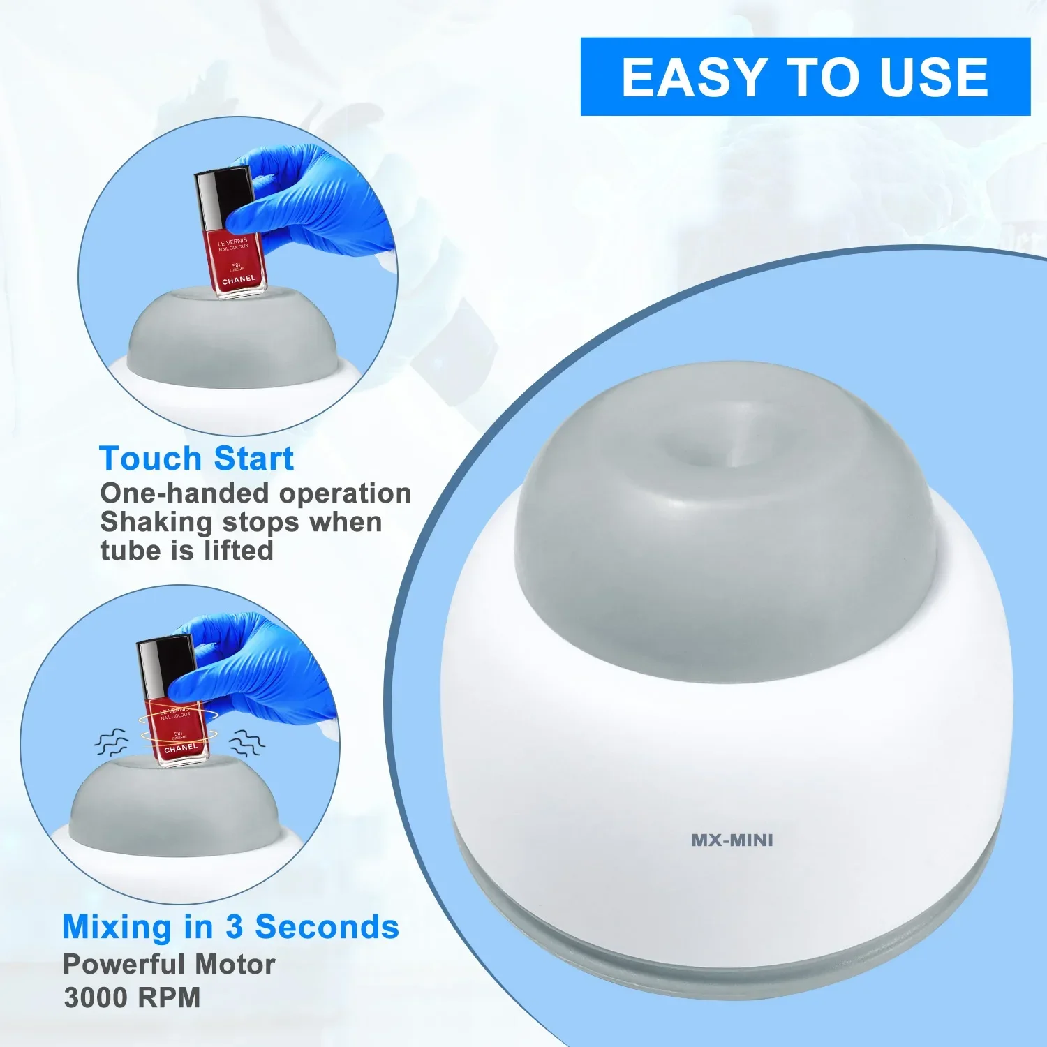 Mx-mini Шейкер для пробирок Смеситель чернил татуировки Мини-вихревая смешивальная