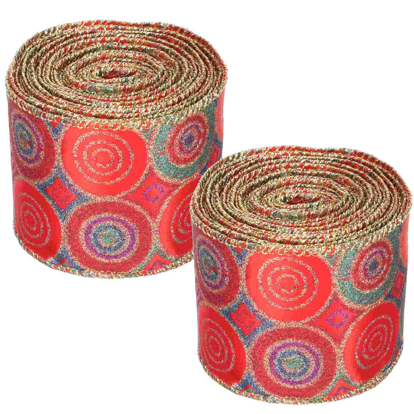 

Ribbon Christmasgift Wrapping Ribbons Tree Diy Crafts Holiday Party Bows Hair Decoration Packing Ornament Supplies Makingwreath