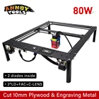 Настольный лазерный гравер, 80 Вт, 2 диода, лазерная гравировка, лазерный принтер сделай сам, линейная направляющая, автомат для письма, лазерный резак с ЧПУ