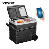 vevor 45l 55l 75l 95l car refrigerator portable compressor freezer fridge dual zone with app control 12v24v dc 110v for camping
