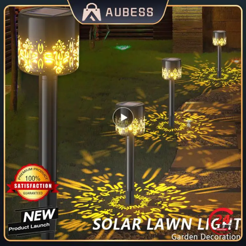 

Solar Lawn Lamp Hollow Flame Torch LED Lighting Projection Waterproof Garden Decor Landscape Courtyard Yard Outdoor Accessories