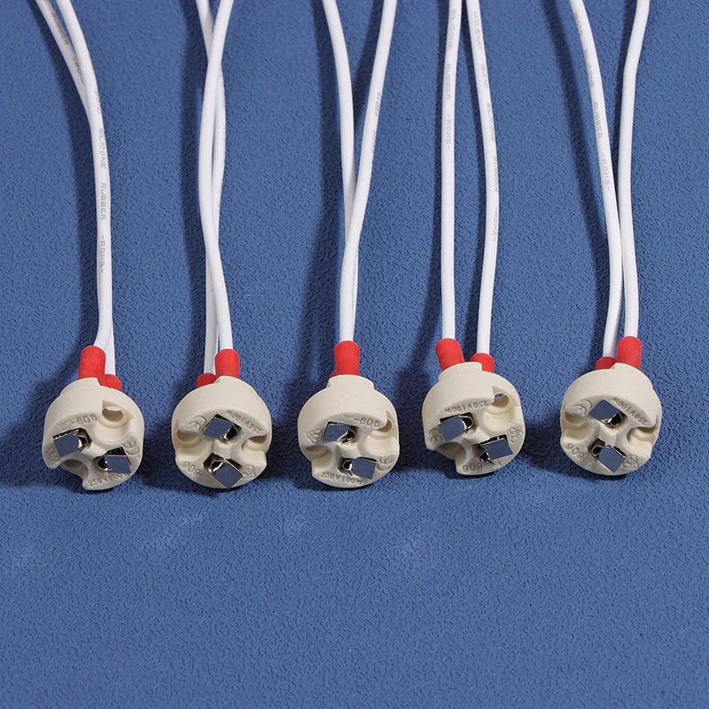 5 шт. держатель лампы GU5.3 MR16 G5.3 улучшенная Европейская основа для круглый патрон 15