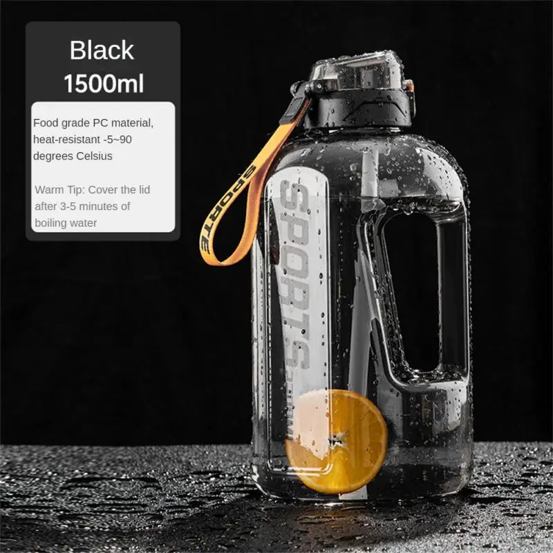 

2 Liter Water Bottle With Straw Large Capacity Portable Travel Bottles Training Sport Fitness Cup Straw Cup BPA Free