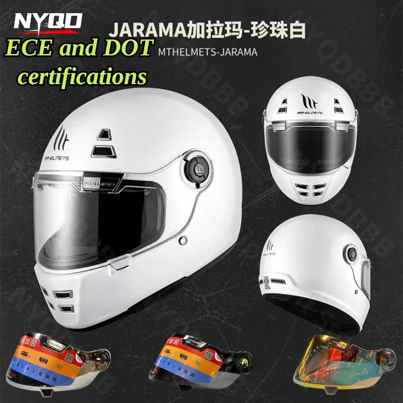 MT Retro Helmet Jarama Motorcycle Full Autumn/Winter Four Seasons Men's and Women's Commuter ECE Dot