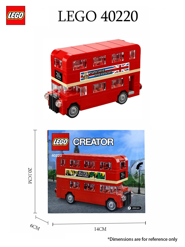 Конструкция Лондонской автобусной станции LEGO 40220 Городской автомобиль