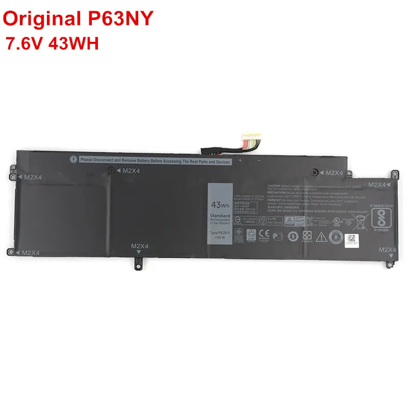 High Quality 7.6V 43Wh P63NY Laptop Battery For Dell Latitude 13 7370 P67G P67G001 Series Notebook 4H34M N3KPR XCNR3 WY7CG New