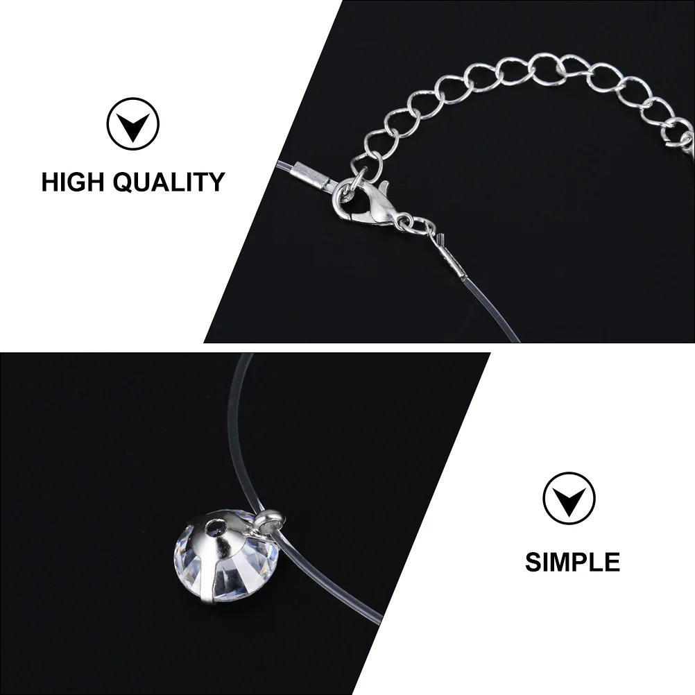 Ожерелье в форме лески модный аксессуар для девочек элегантные ожерелья