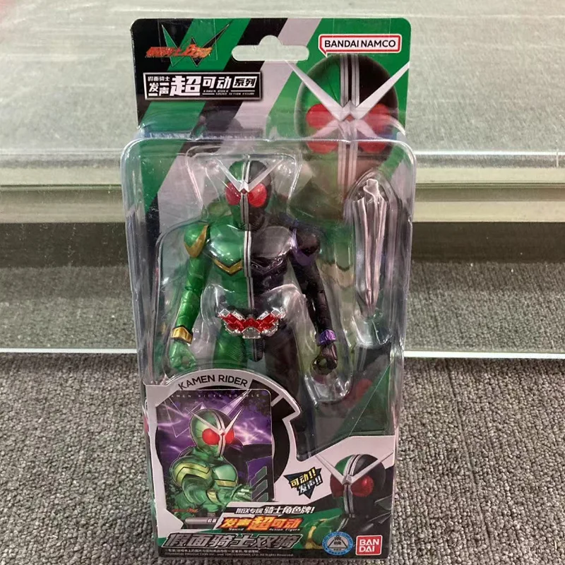 Фото Bandai Bandai Kamen Rider 17,5 см вокальный сустав супер мобильная кукла император езда двойная езда модель игрушка сцена орнамент подарочные игрушки №5