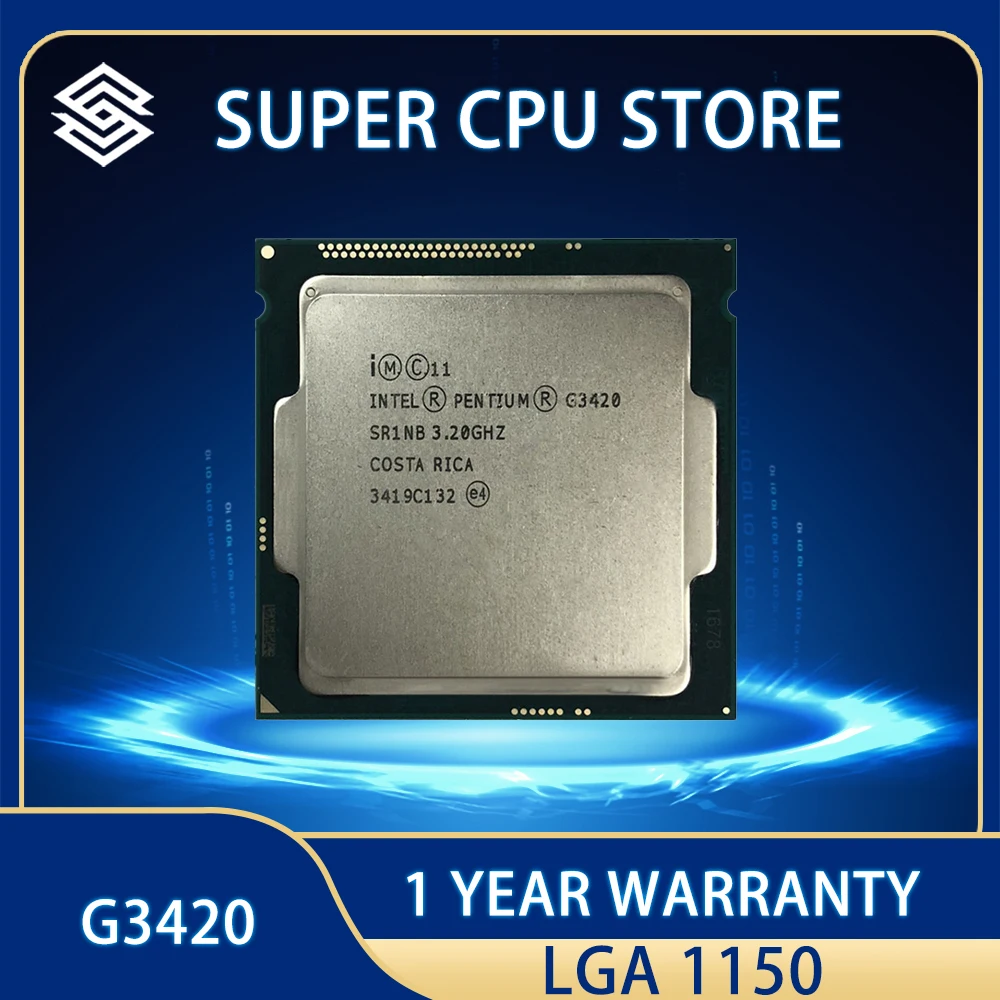 

Процессор Intel Pentium G3420 3,2 ГГц двухъядерный 3 Мб 53 Вт LGA 1150