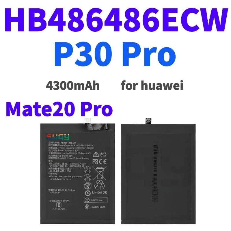 

Сменный аккумулятор HB486486ECW 4200 мАч для телефона huawei P30 Pro Mate20 Pro, аккумулятор для huawei P30 Pro Mate 20 Pro