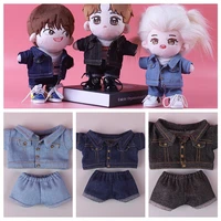 1520cm exo doll clothes denim jacket coat top dolls pants jeans handmade outfits doll clothing accessories dropshipping
