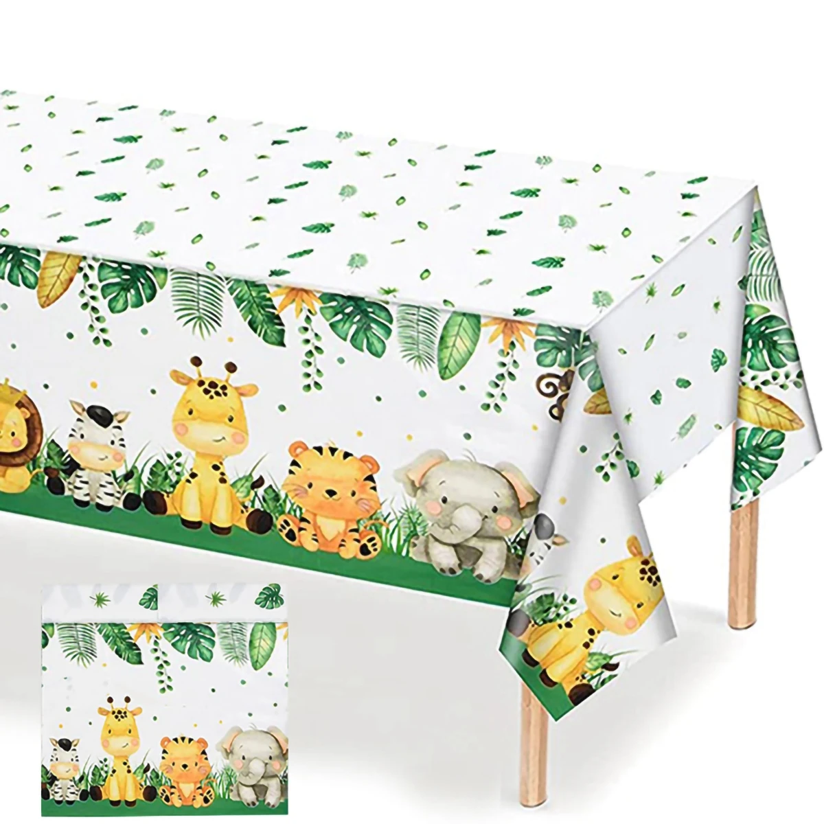 

Jungle Birthday Party Decorations Kids Animal Tablecloth Cups Plates Safari Theme Decor Wild One 1st Boy Birthday Supplies