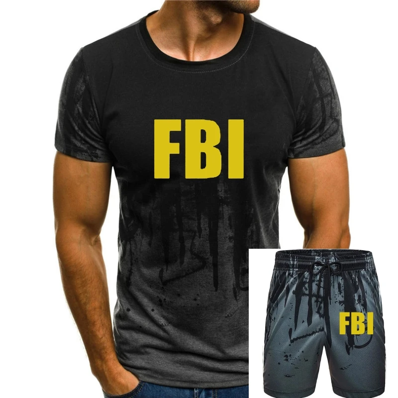 

Graphic FBI Design Men/Women T Shirt 2017 Summer Arrival Cotton Printed Fashion Tee Shirts Adult College Mes Euro Size