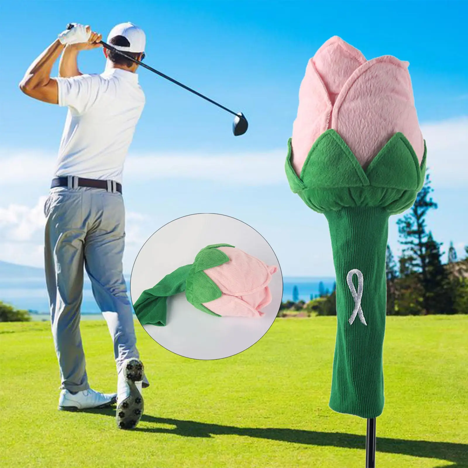 

Shaped Golf Driver Headcover 460cc Wood Headcovers Golf Bag
