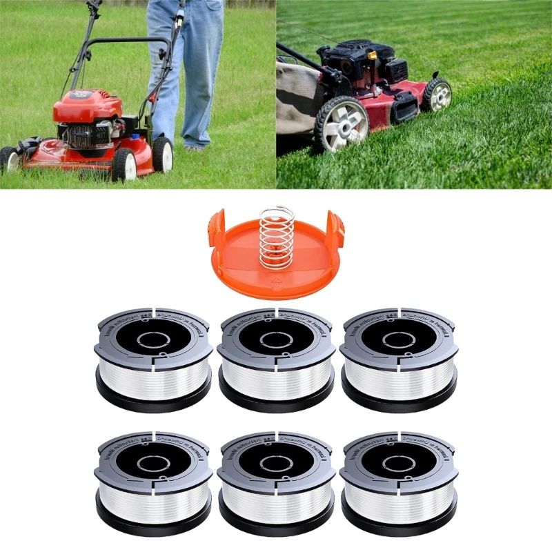 

6Pack Spool Line For Black&Decker String Trimmer Grass Trimmer Lawn Mower Access