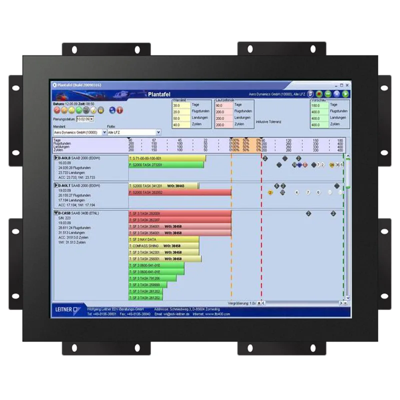 

Sunlight readable 10 inch 19 inch 21.5 inch waterproof 1000 cd/m2 brightness open frame lcd screen monitor for Kiosk vendor