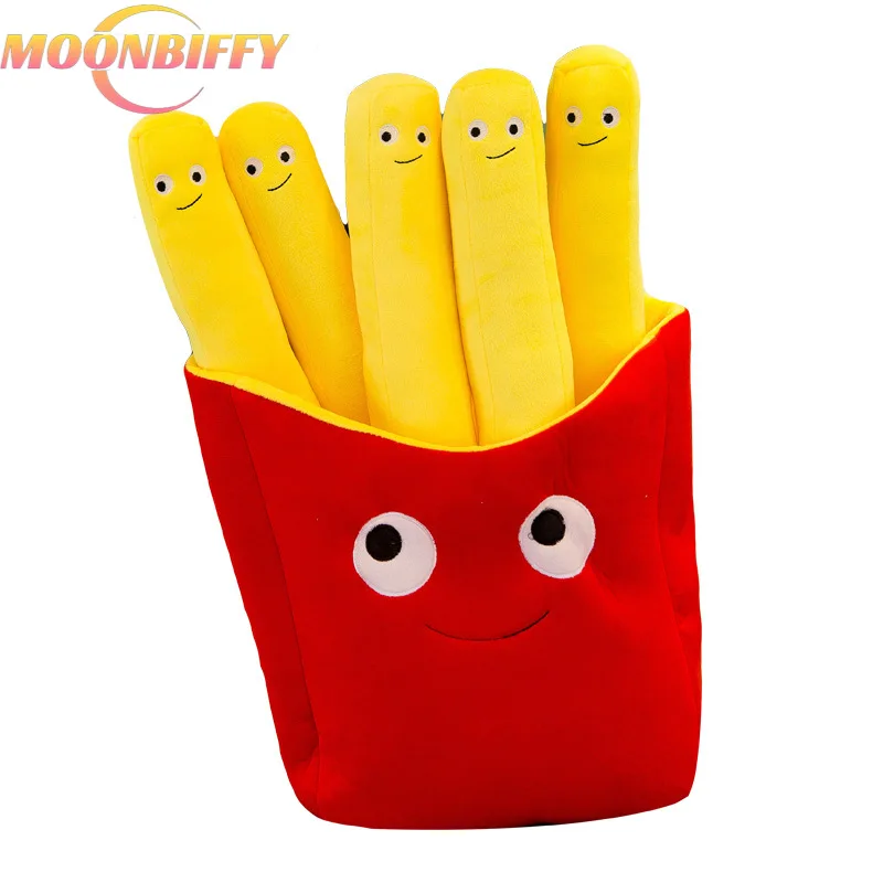 Cartoon A Bag of French Fries Funny Stuffed Plush Chips Cute Food Hug Pillow Kids Interactive Educational Toy Kawaii Plush