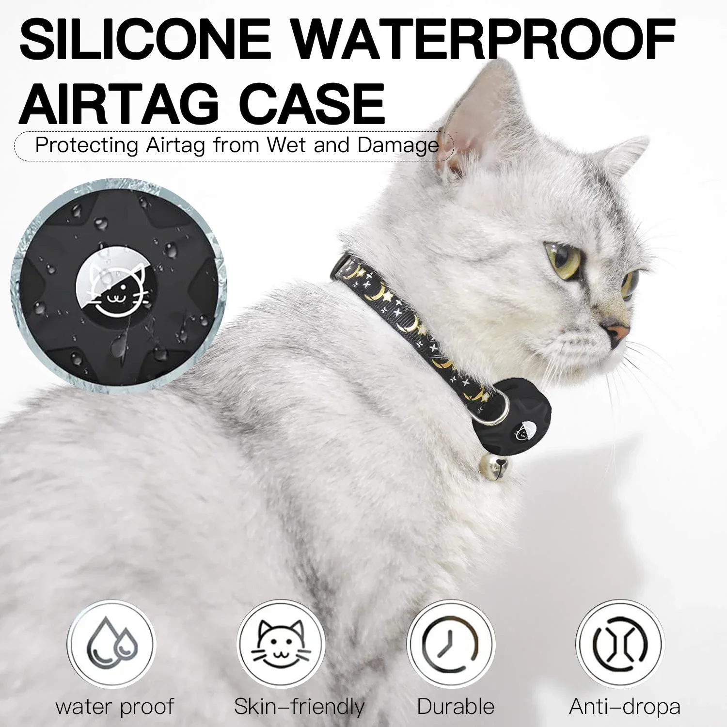 Ошейник Apple Tag для кошек с функцией sesji zdjęciowej безопасный и персонализированный