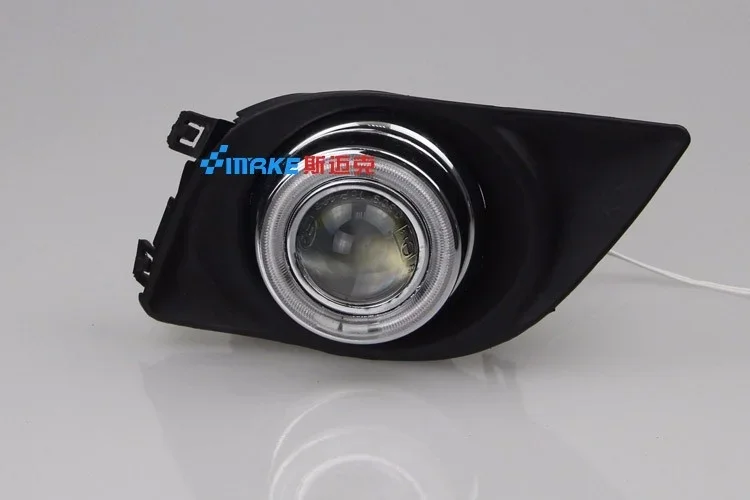 Фото Eosuns Ccfl Angel Eye светодиодные дневные ходовые огни Drl + галогенные противотуманные фары + линзы проектора для Nissan Sunny Versa 2011 2012 2013 №5