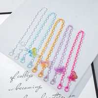 cute butterfly acrylic glasses chain lanyard jewelry for women bear charm sunglasses mask holder neck strap eyewear accessories