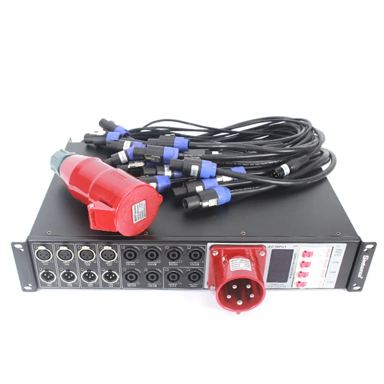 

5 Core Power Distributor LAS4+8 Stage Line Array Speakers Power Controller Distributor