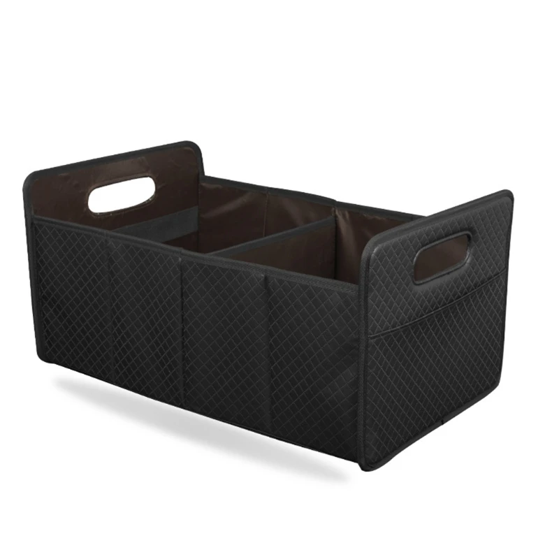 

Telescopic Storage Box for Car Trunk Collapsible Multiuse Leather Organizer Outdoor Camping Folding Organizer Telescopic