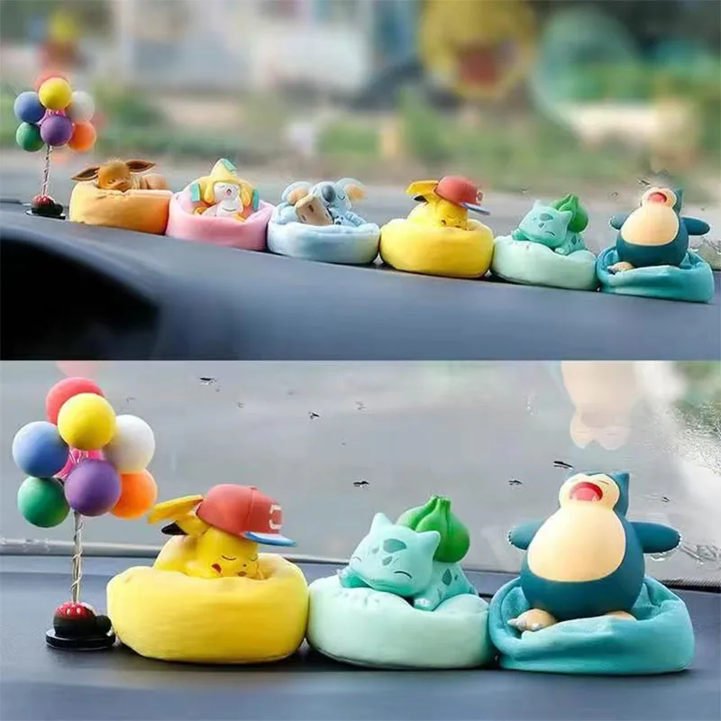 

6Pcs/Set Pokemon Sleep Q Version Anime Action Figure Pvc Model Toy Gift