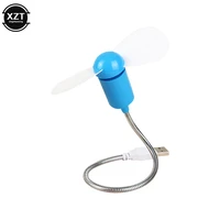 mini soft blade fan silent adjustable flexible support arm can bend freely universal usb interface