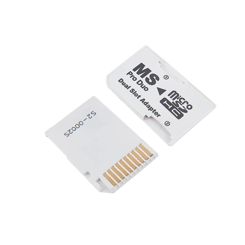 Двойной адаптер для карт памяти 2 слота PSP Micro SD TF флэш-карты к палочке MS Pro Duo |
