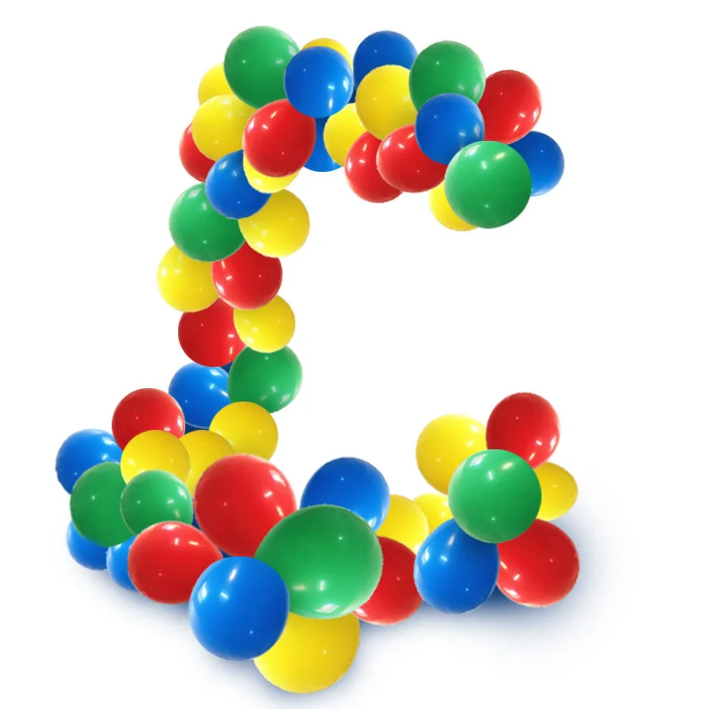 Colorful Mario theme balloon chain colorful cartoon latex balloon children's party decorative balloon