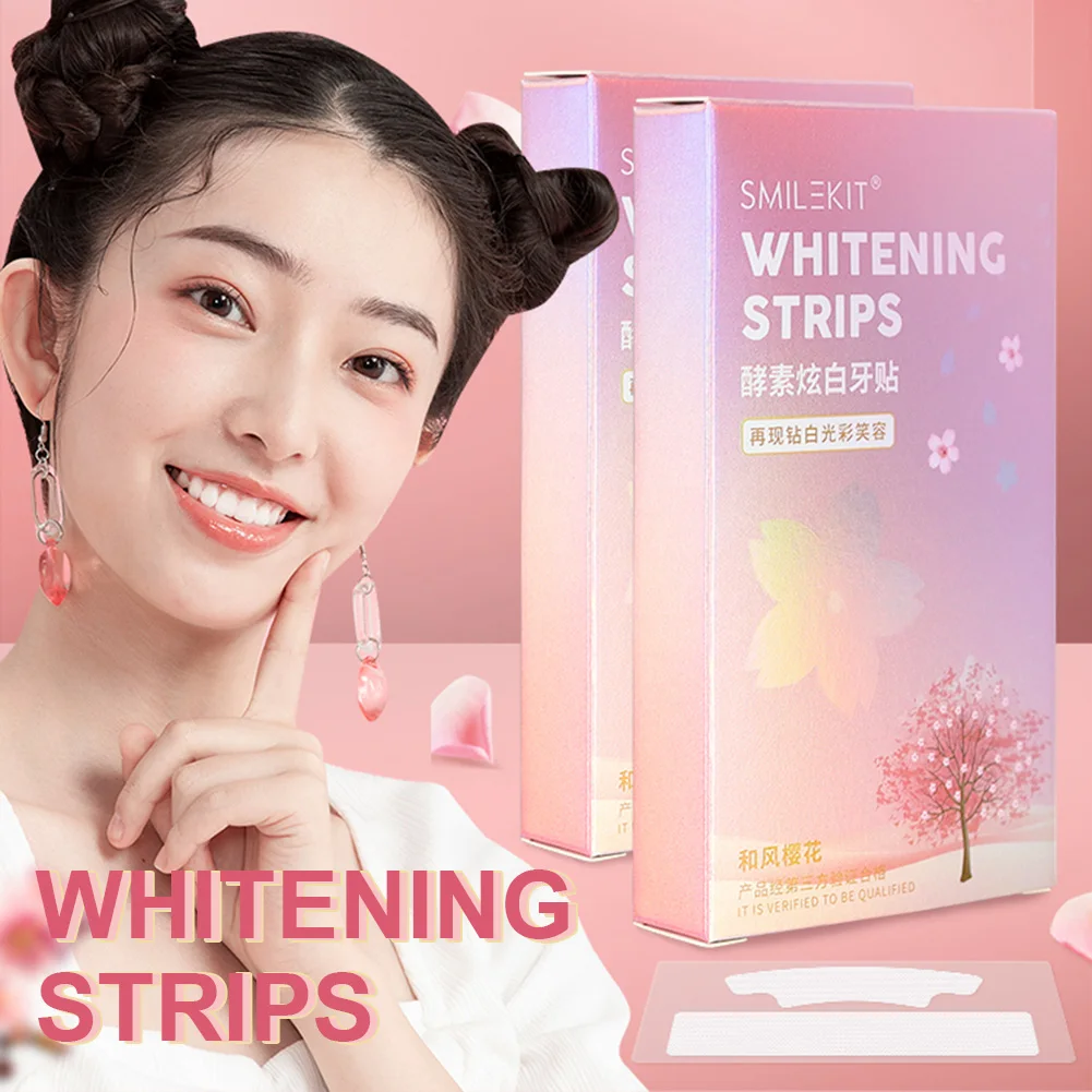 

7Pairs/Pack Teeth Whitening Strips Oral Cleaning Dental Kit Remove Smoking Coffee Stains Soften Tartar Teeth Whitener Toothpaste
