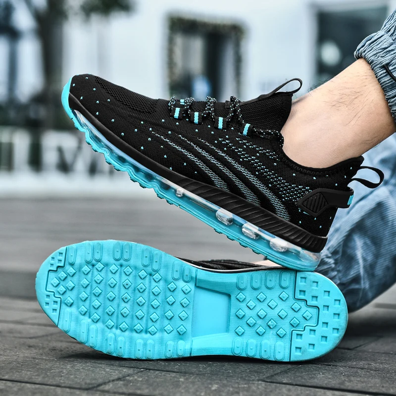 Big Size 48 Air Cushion Running Sneakers for Men Breathable Comfortable Sports Mens Sneakers Non-slip Training Fitness Men Shoes
