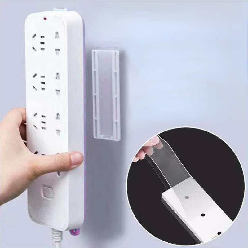 

Row Plug Fixer Hook Home Organization and Storage Self-adhesive Hooks to Hang Wire Trimmer Adhesive Free Punching Bathroom